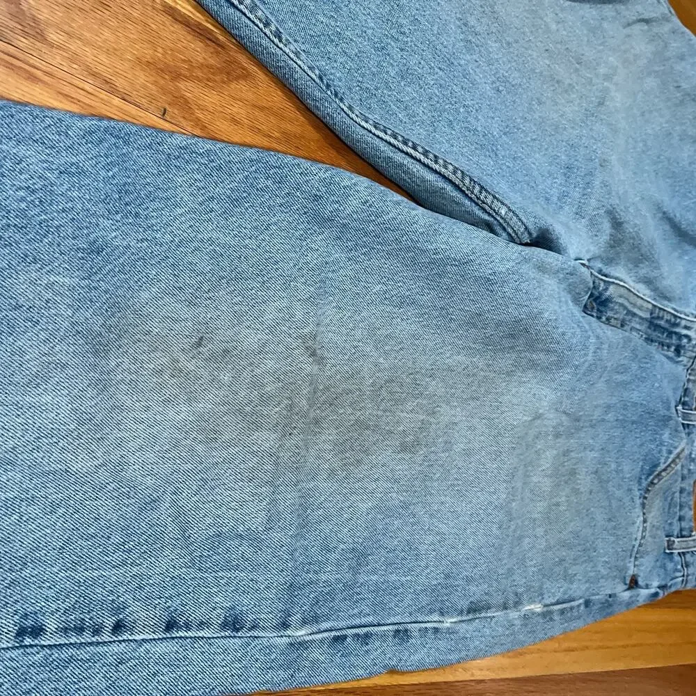 VTG 90s Levi's 550 Orange Tab Jeans Mens 37x30 Relaxed Fit Tapered Wear Distress